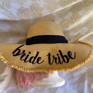 Bride tribe beach hat